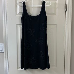 Bebe little black dress with beading detail